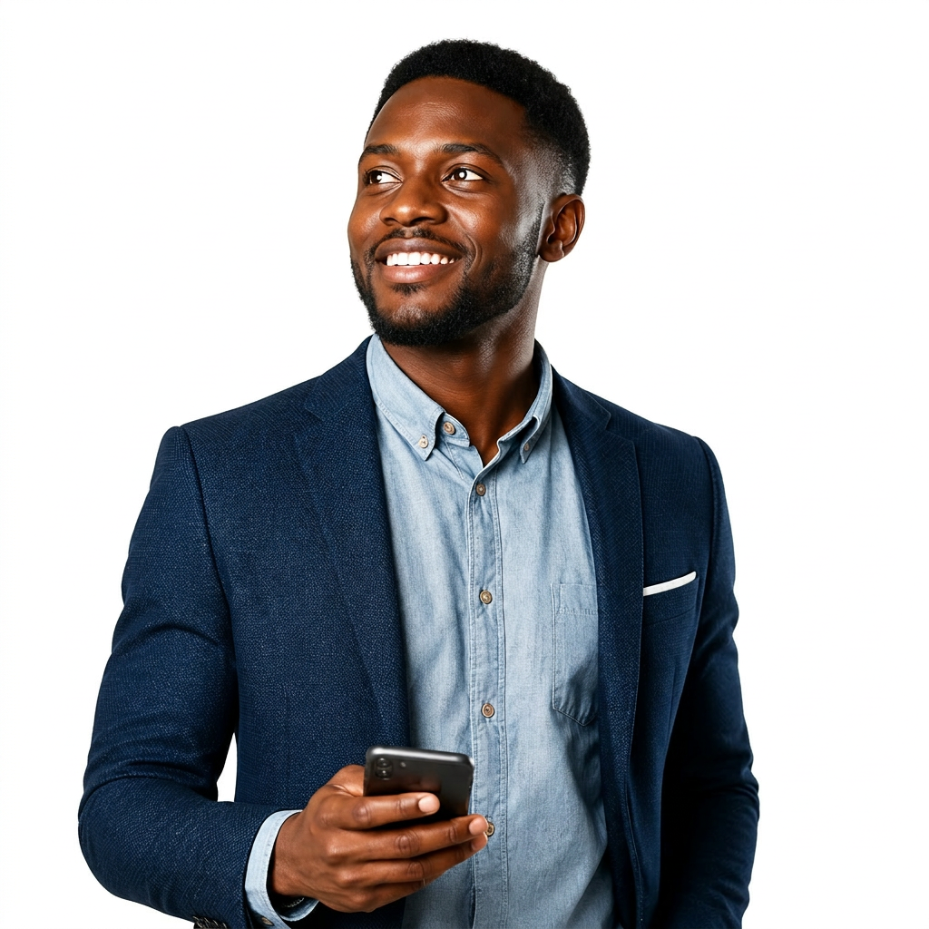 Entrepreneur africain utilisant DolaPay